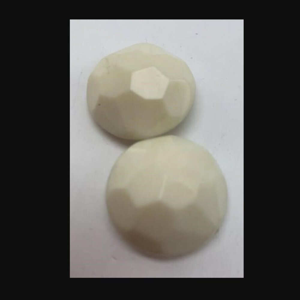 VINTAGE MidCentury Modern Faceted Clip-on Collectible Earrings